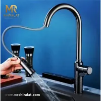 شیر ظرفشویی شاوری با آبشاری متحرک برند هوادیاو - تصویر 1