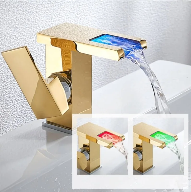 شیر روشویی LED مدل Lux Temp برند فلورا