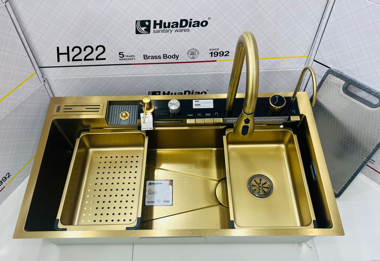 سینک ظرفشویی پیانویی پنج کلید 90cm برند هوادیاو